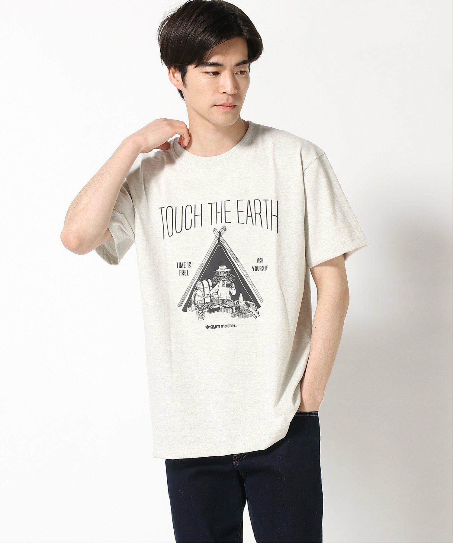 gym master/(U)5.6oz TOUCH THE EARTH Tee
